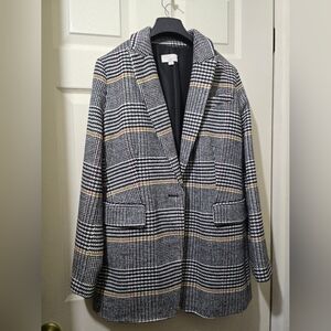 LOFT Petite Houndstooth Blazer